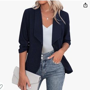 Navy blue soft blazer